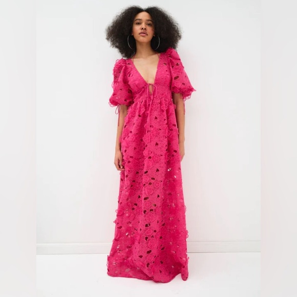 Free People X For Love and Lemons Leighton Maxi Dress - Picture 1 of 7